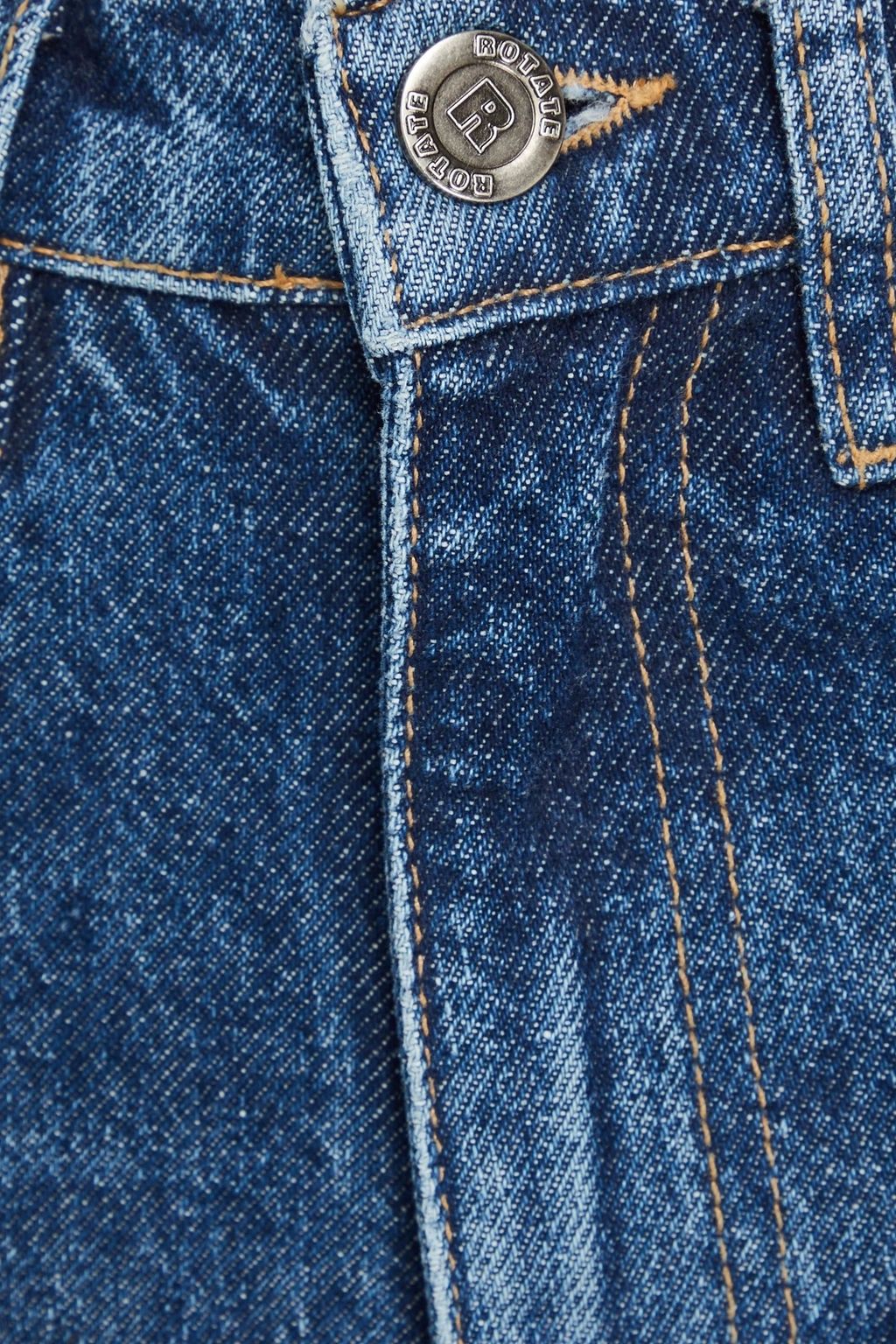 ROTATE BIRGER CHRISTENSEN Embellished high-rise straight-leg jeans