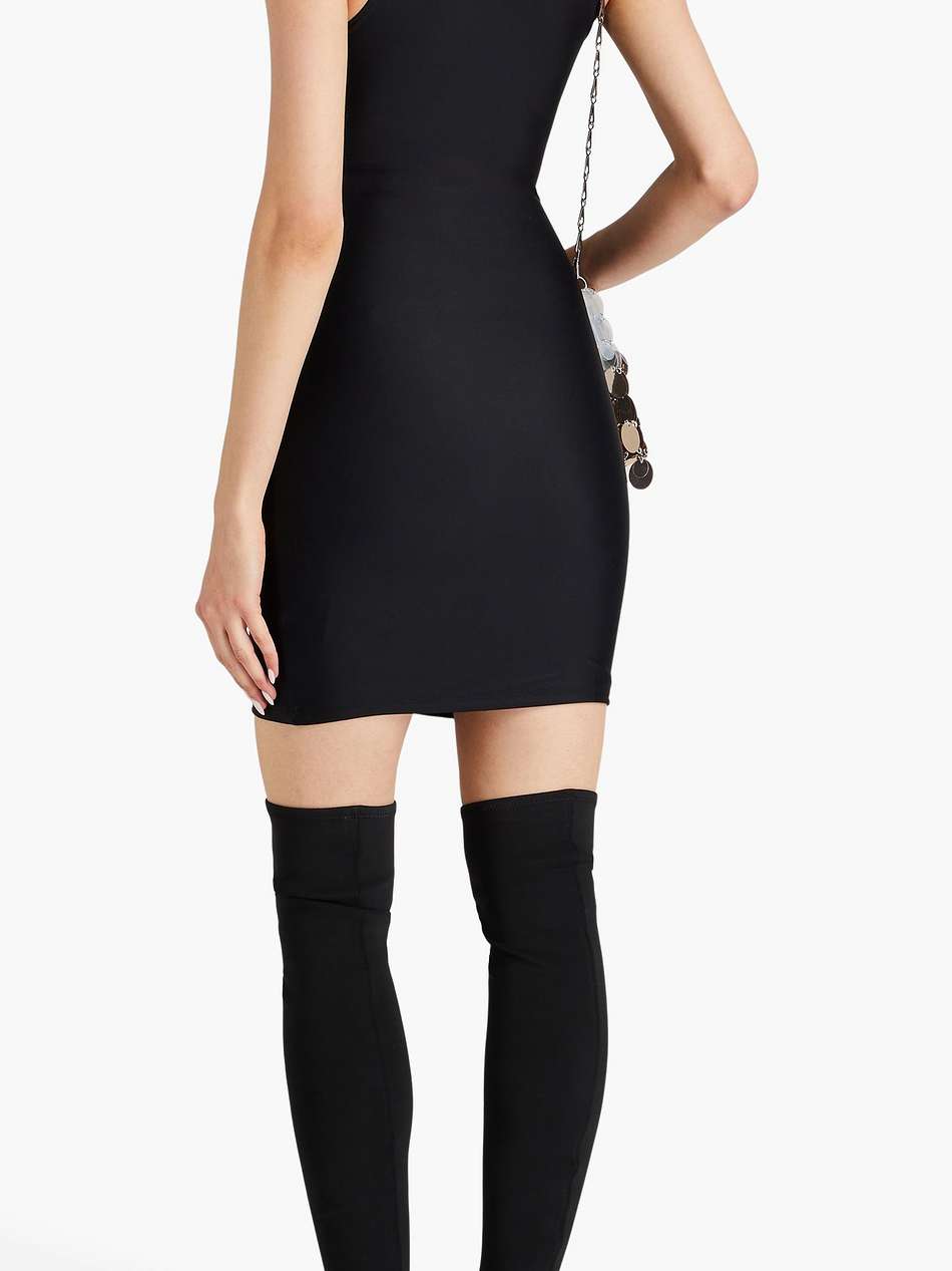 crystal-embellished stretch-jersey mini dress