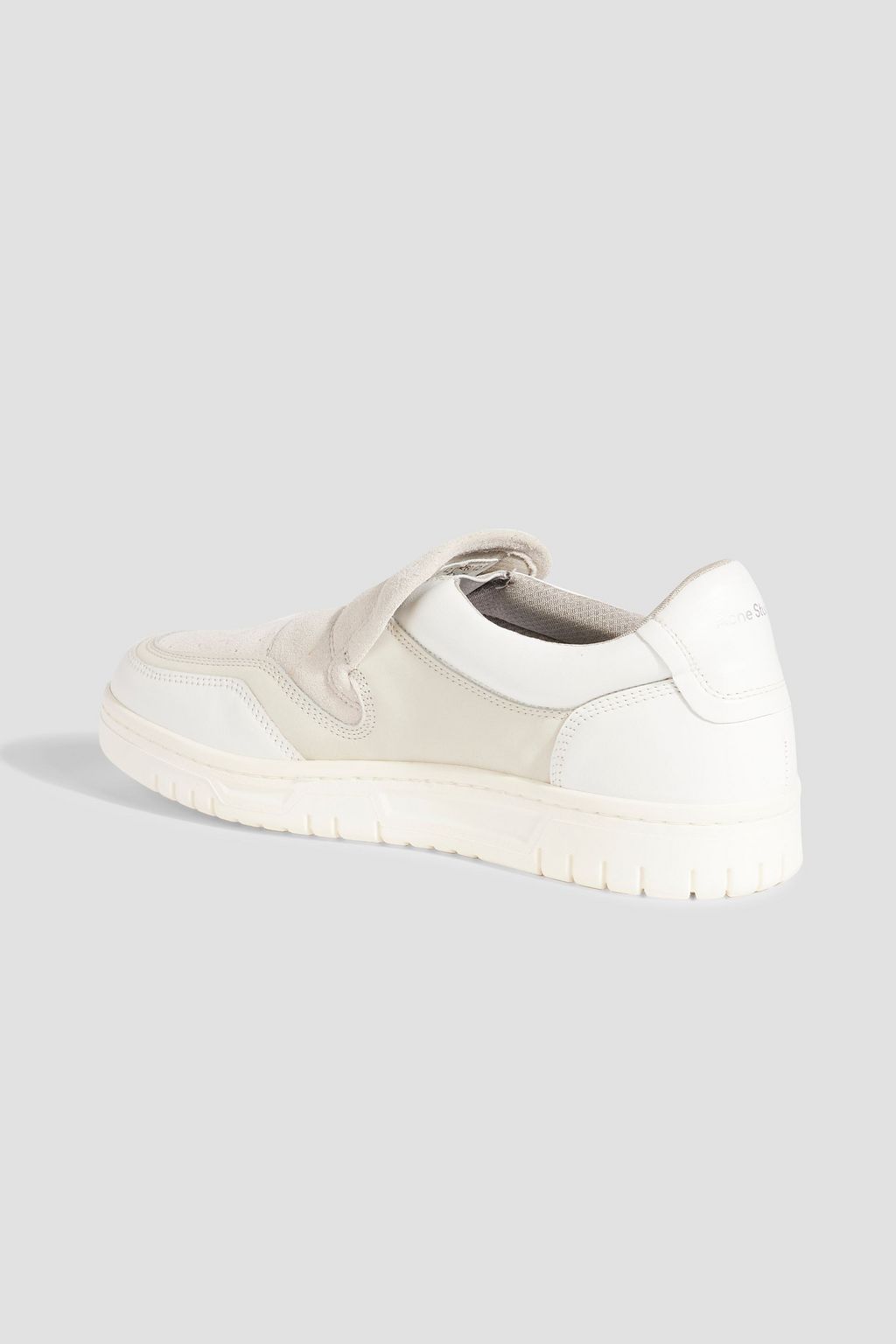 ACNE STUDIOS Suede and leather slip-on sneakers