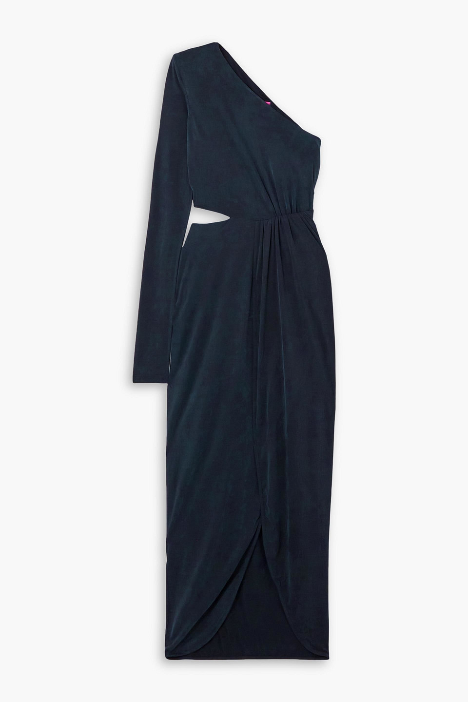 Gauge81 Suani One-sleeve Cutout Stretch-jersey Maxi Dress In Black