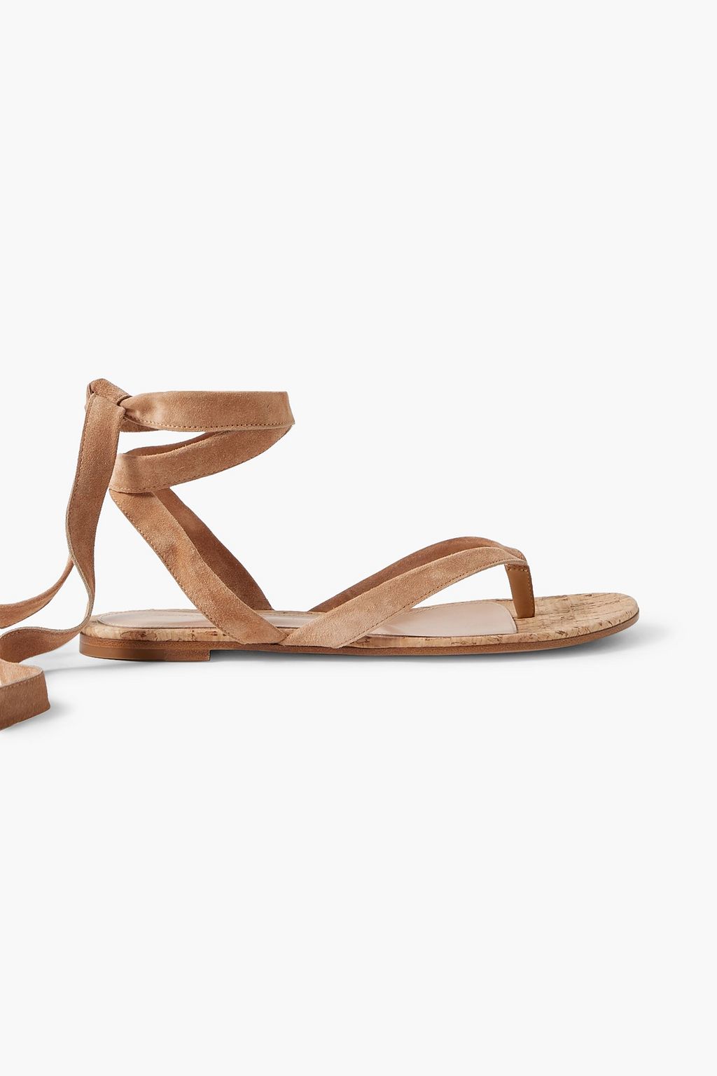 Suede sandals neutral One Size