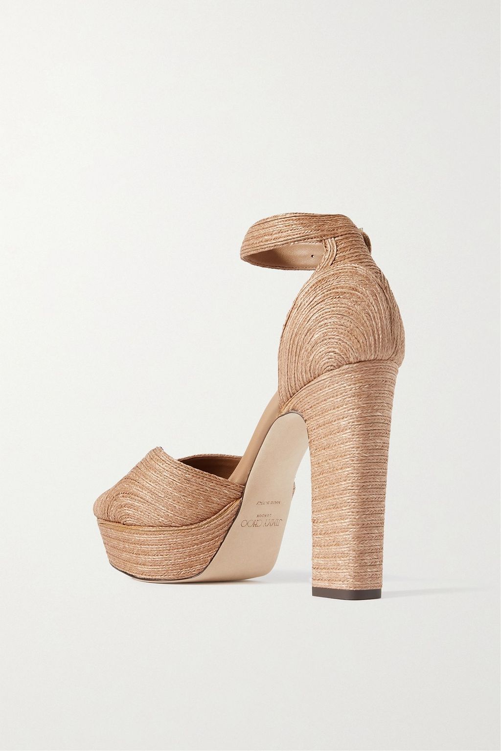 JIMMY CHOO Delilah 120 raffia platform sandals