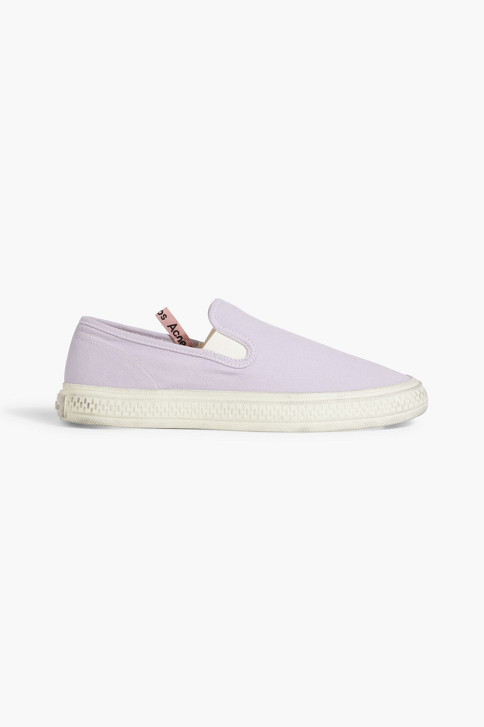 Acne Studios Canvas Slip-on Sneakers In Lilac