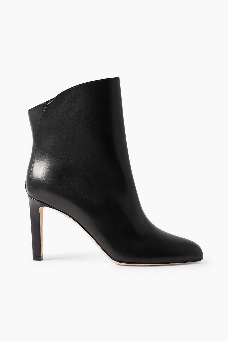 Jimmy Choo Karter Ab 85 Ankle Boot In Black Leather In Black