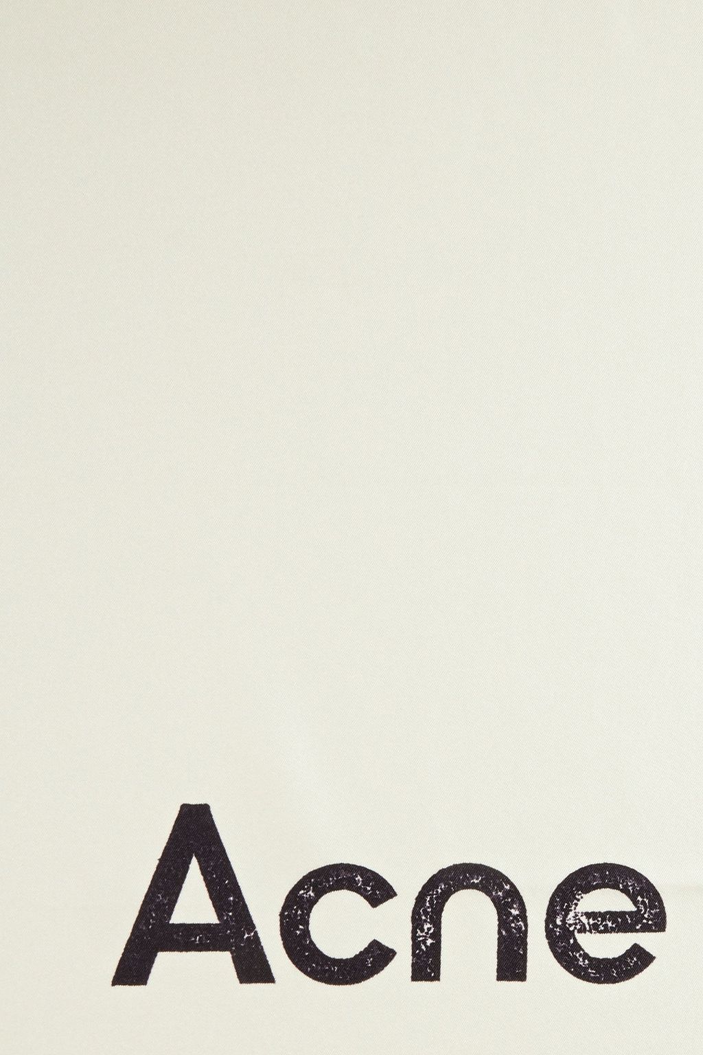 ACNE STUDIOS Logo-print silk-twill scarf