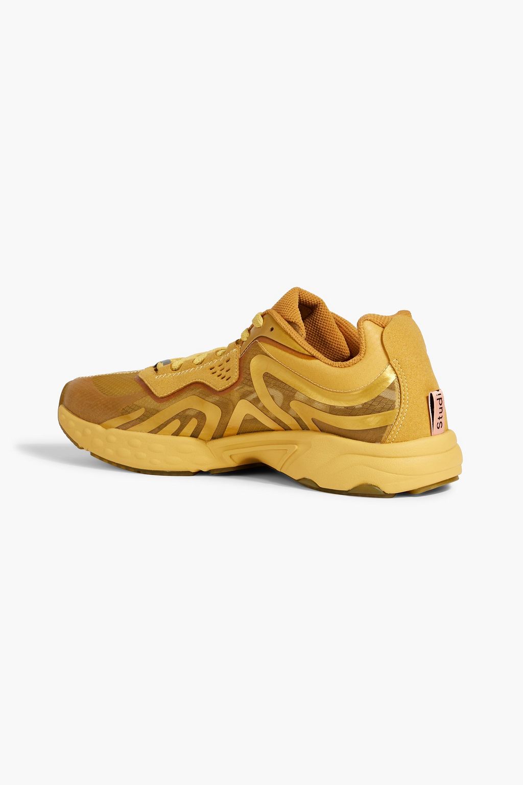 ACNE STUDIOS N3W metallic mesh and rubber sneakers