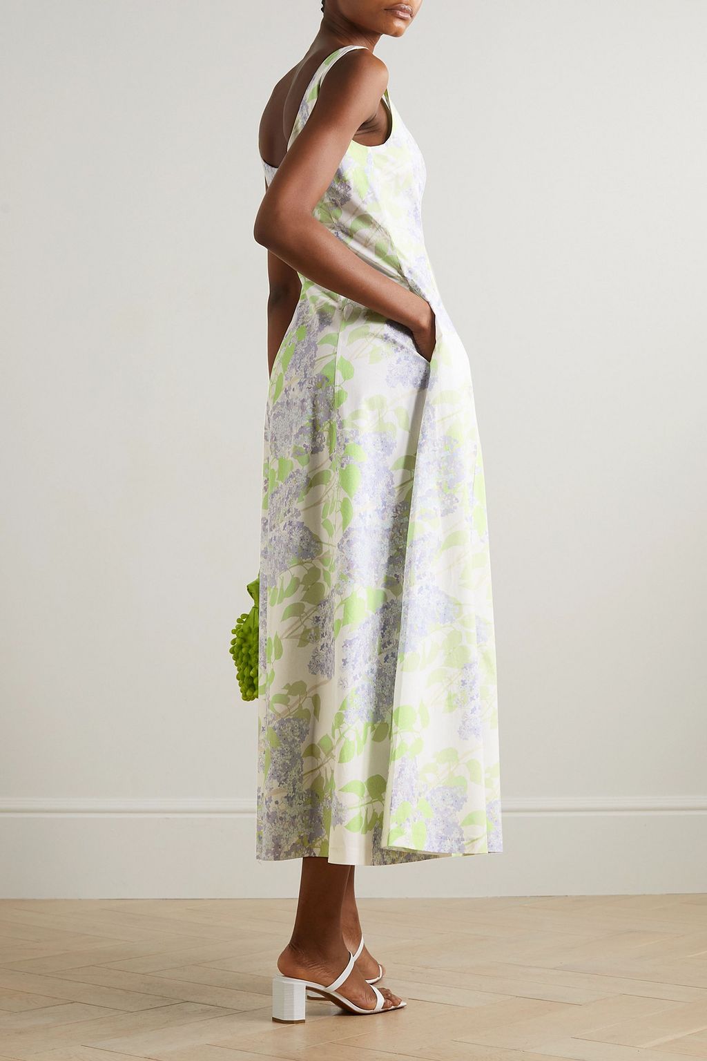 BERNADETTE Maudette taffeta maxi dress
