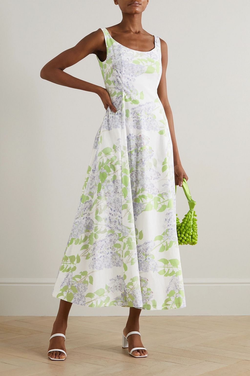 BERNADETTE Maudette taffeta maxi dress