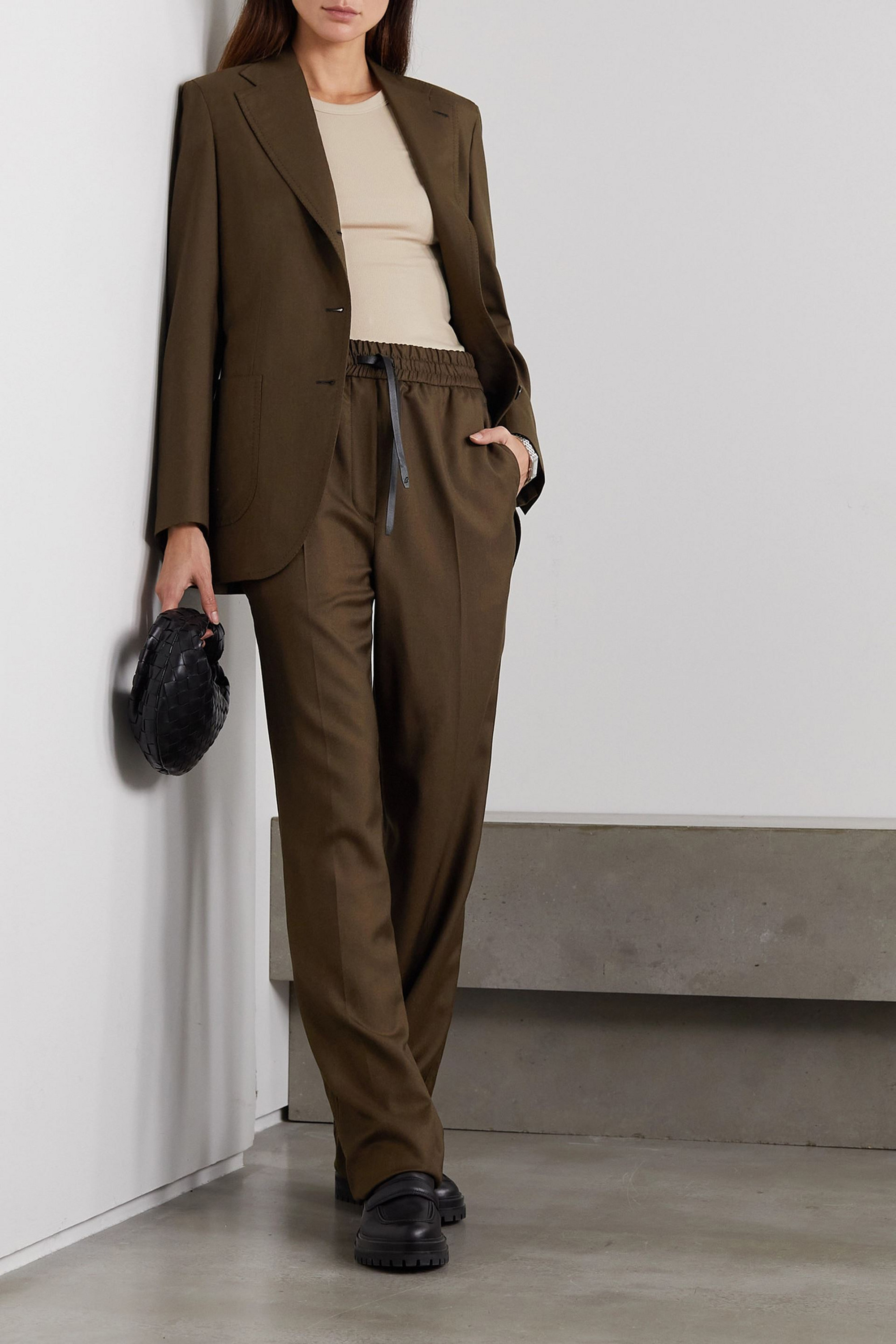 BRIONI Wool-blend twill blazer