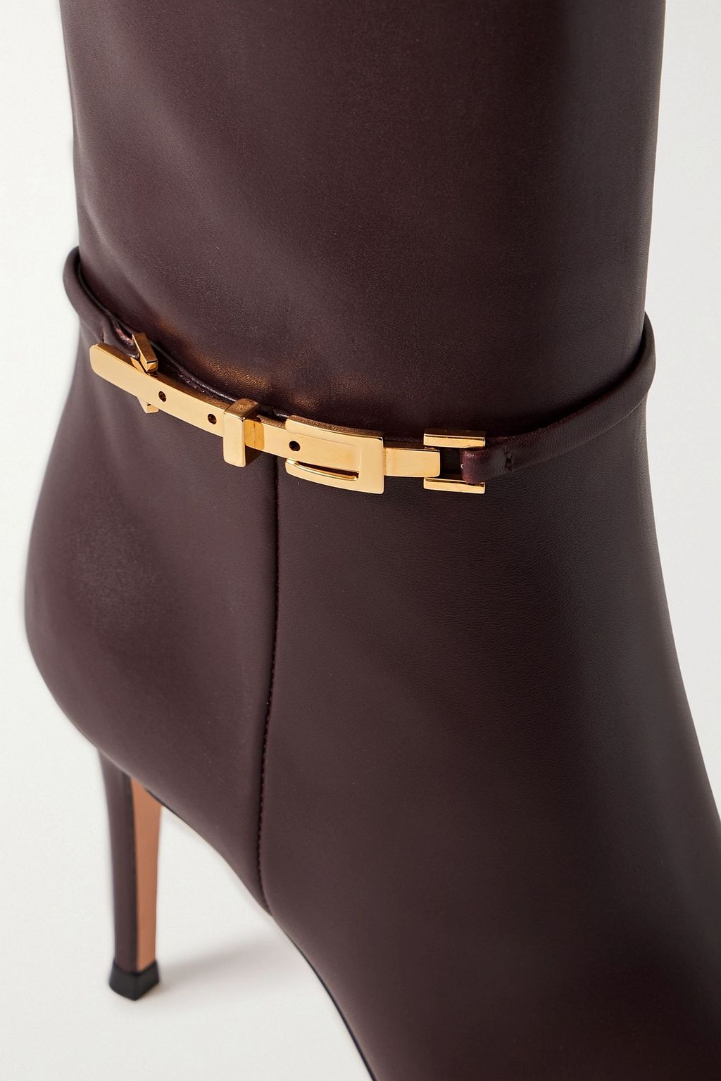 GIANVITO ROSSI Glove 85 embellished leather knee boots