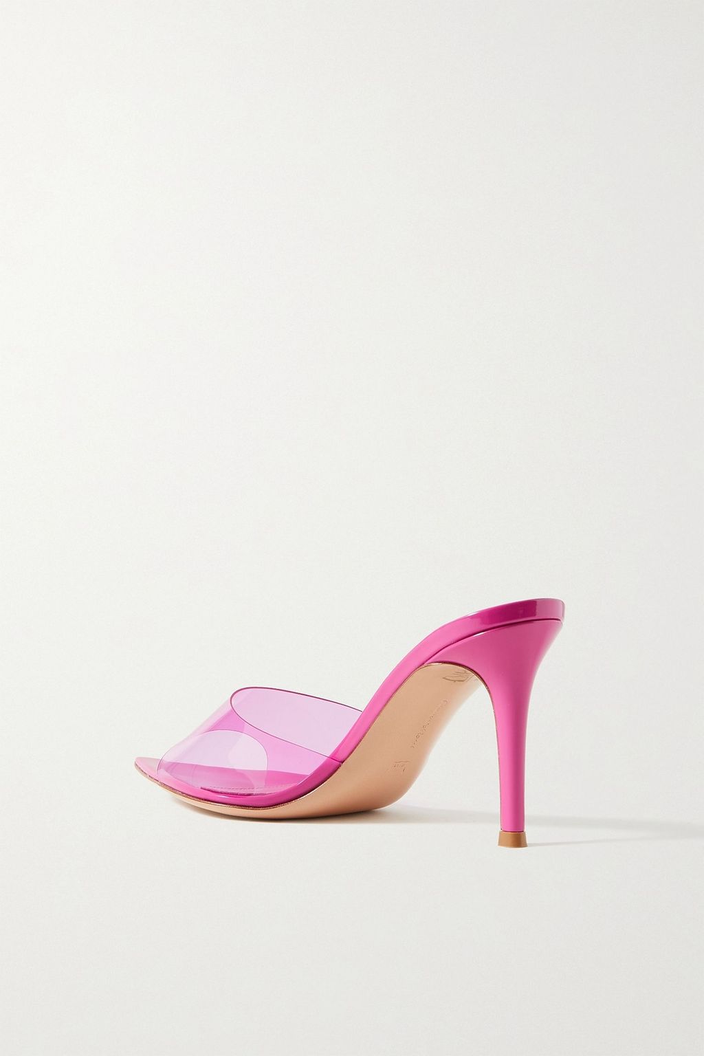 GIANVITO ROSSI Elle 85 Mules aus Lackleder und PVC