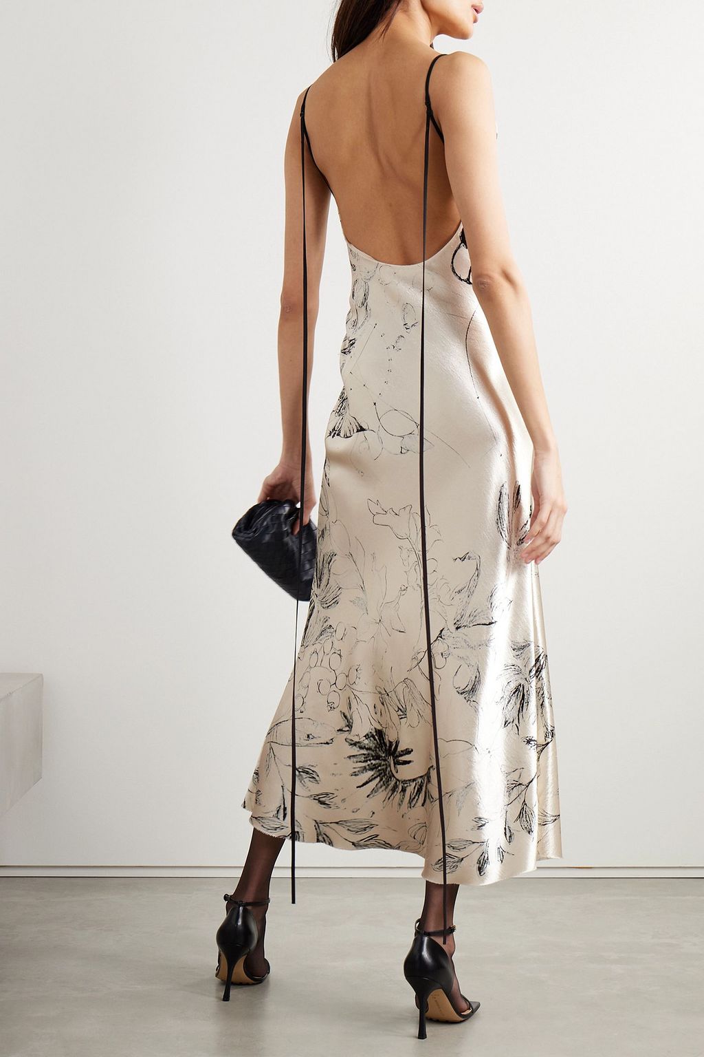 JASON WU COLLECTION Floral-print satin midi dress