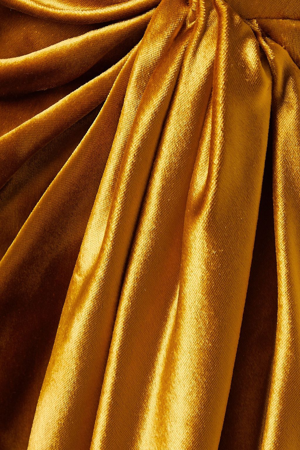 JASON WU COLLECTION Strapless draped velvet midi dress