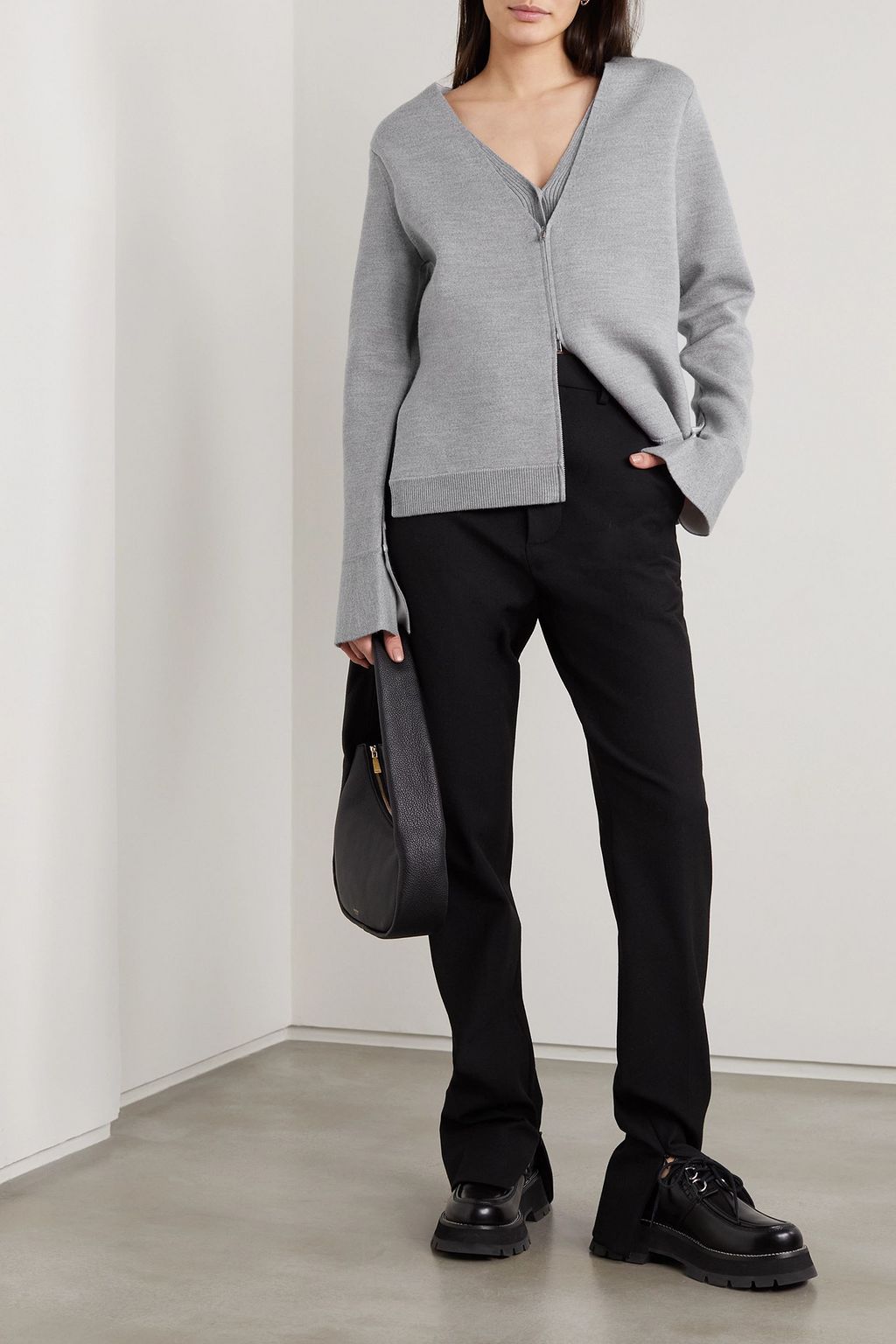 3.1 PHILLIP LIM كارديغان من مزيج الصوف