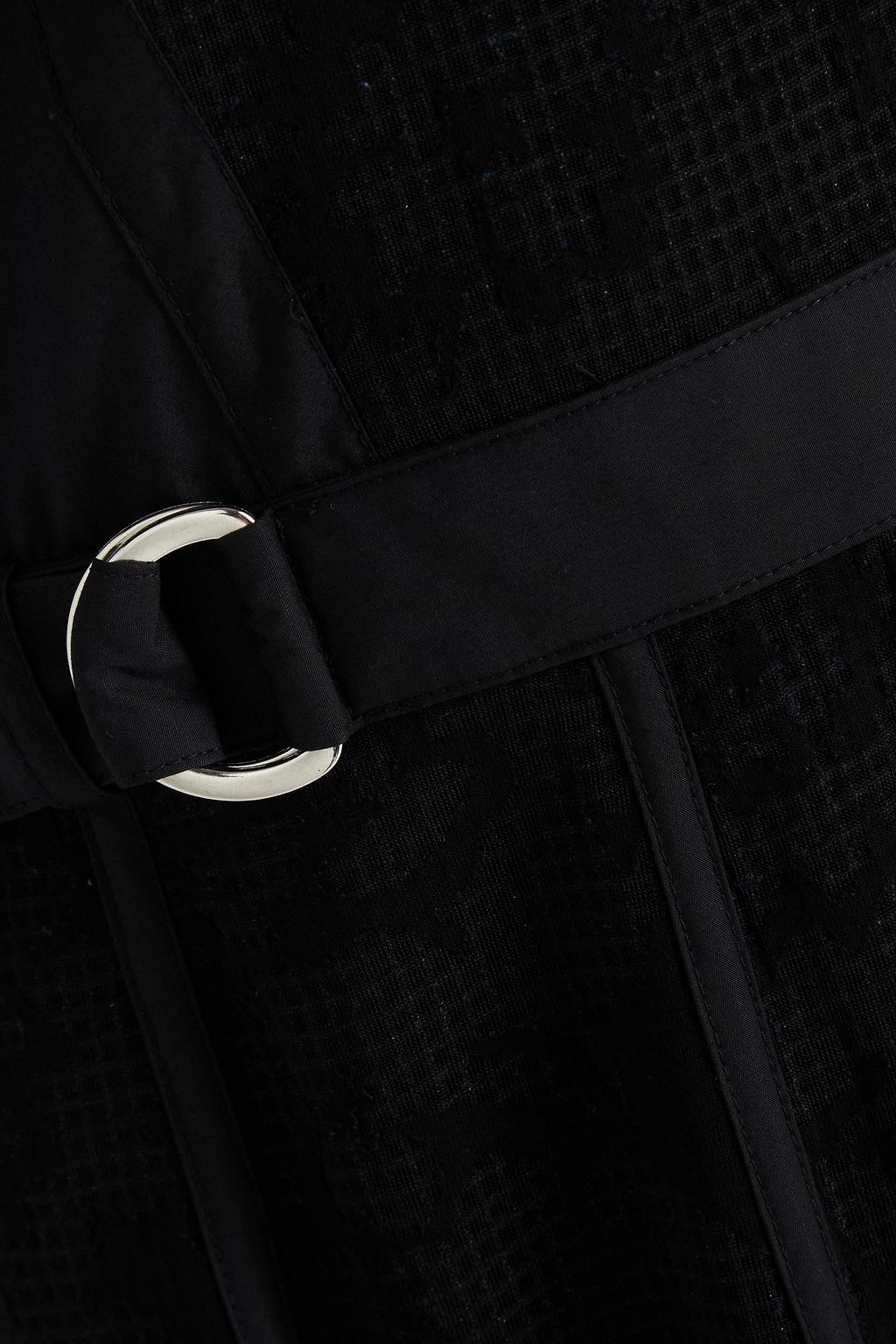 3.1 PHILLIP LIM 레이스 패널 포플린 벨티드 미디 드레스