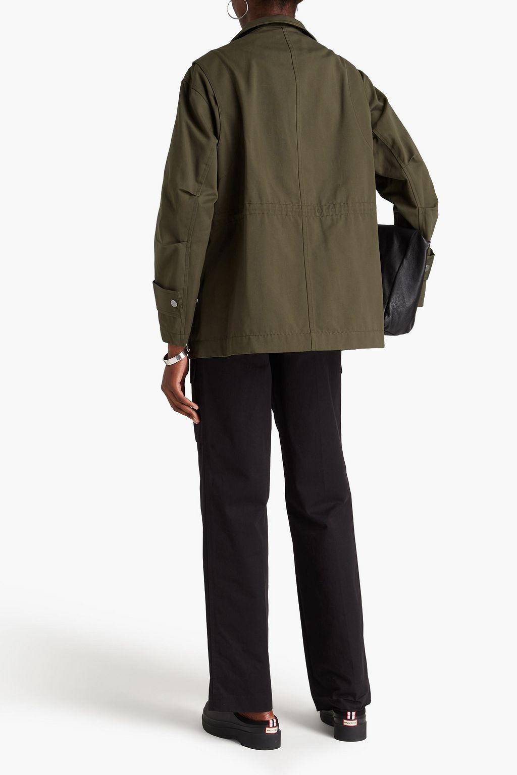 3.1 PHILLIP LIM جاكيت من قطن تويل مزود برباط