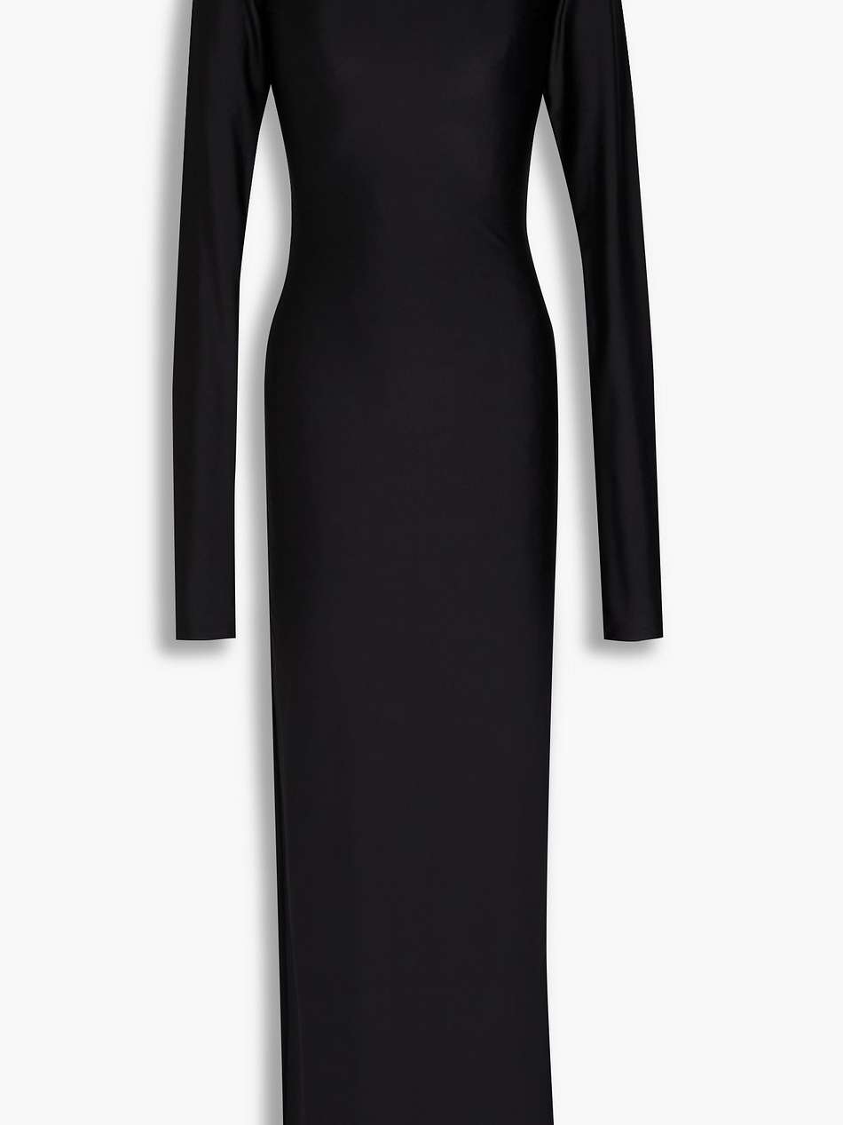 crystal-embellished stretch-jersey maxi dress