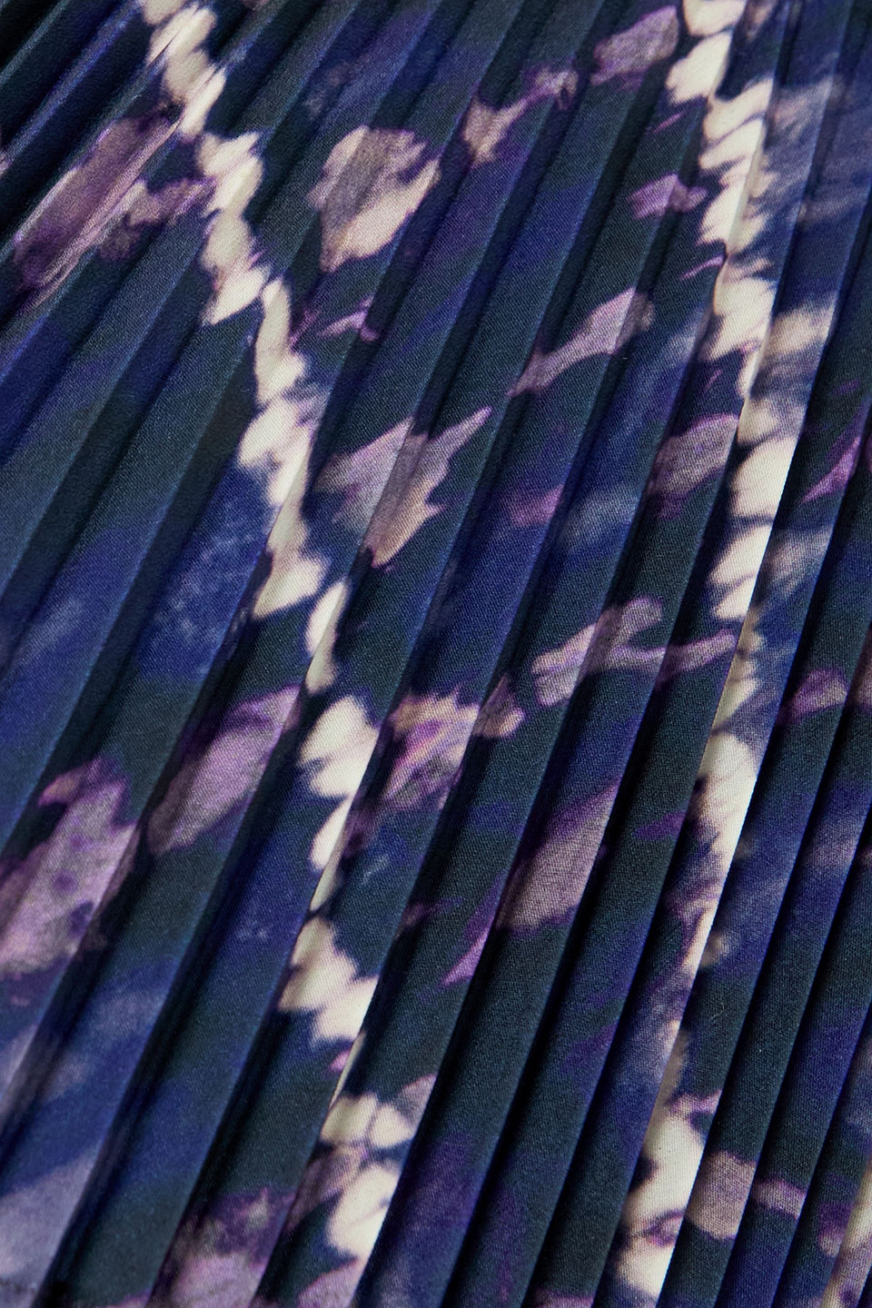 Altuzarra Justin Shibori Crepe De Chin Top In Dark Purple
