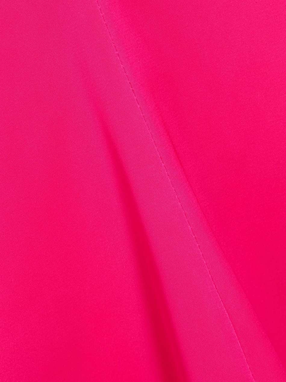 bow-detailed satin midi dress