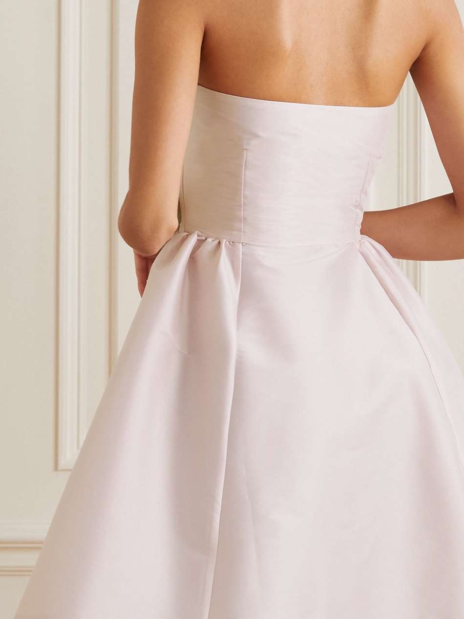 jones bow-embellished taffeta mini dress