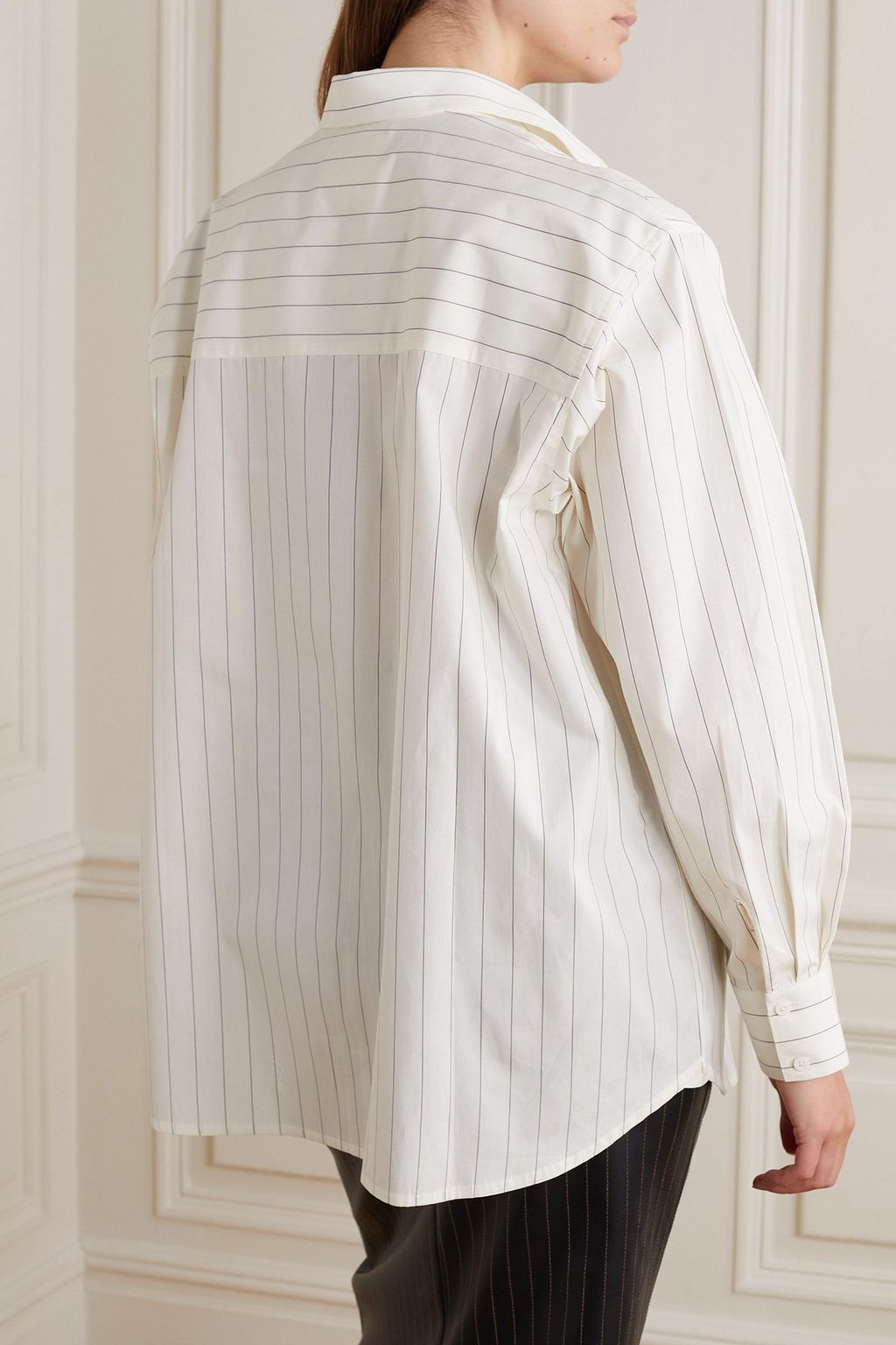BOUGUESSA Maya pinstriped cotton shirt