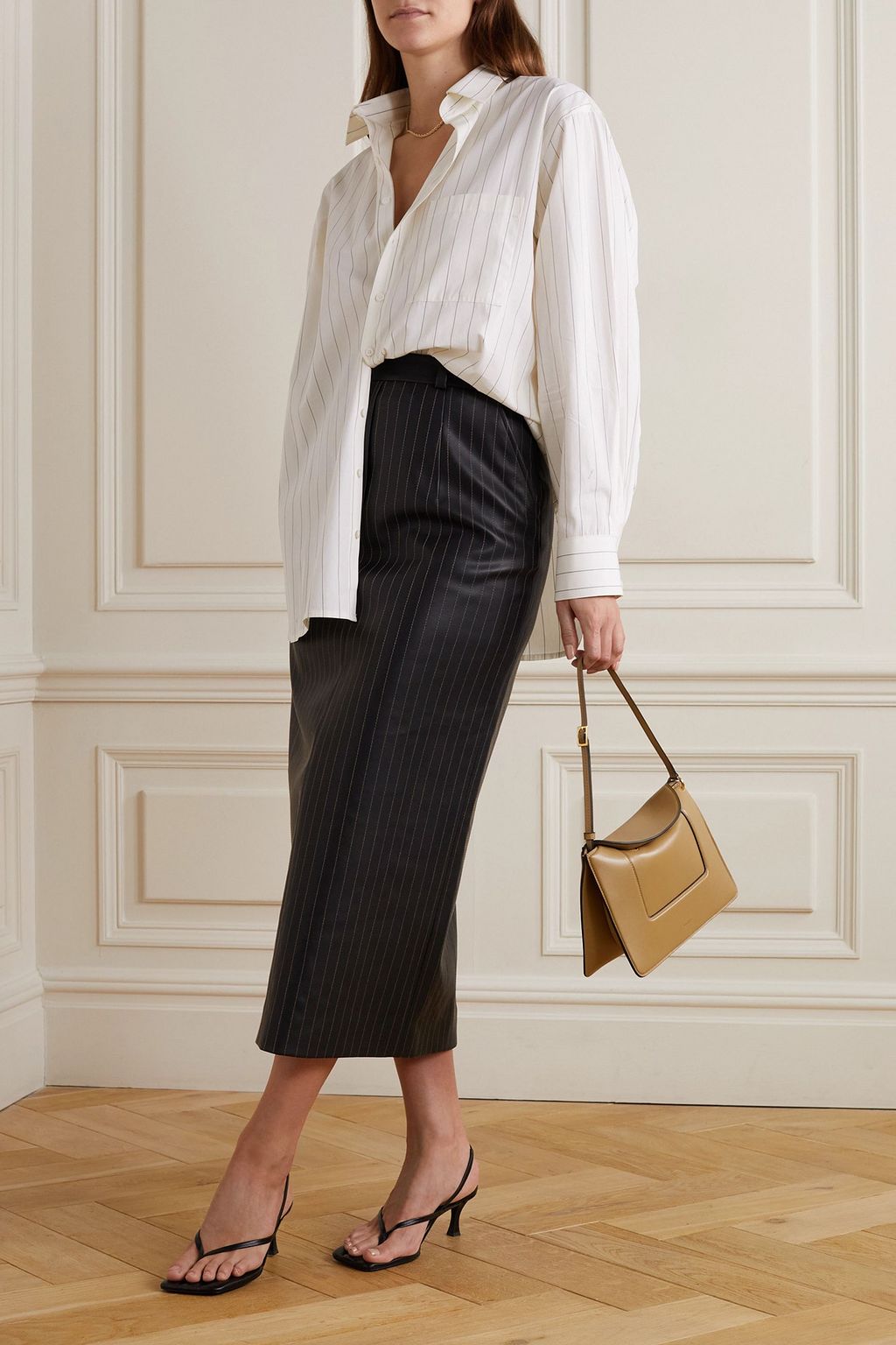 BOUGUESSA Maya pinstriped cotton shirt
