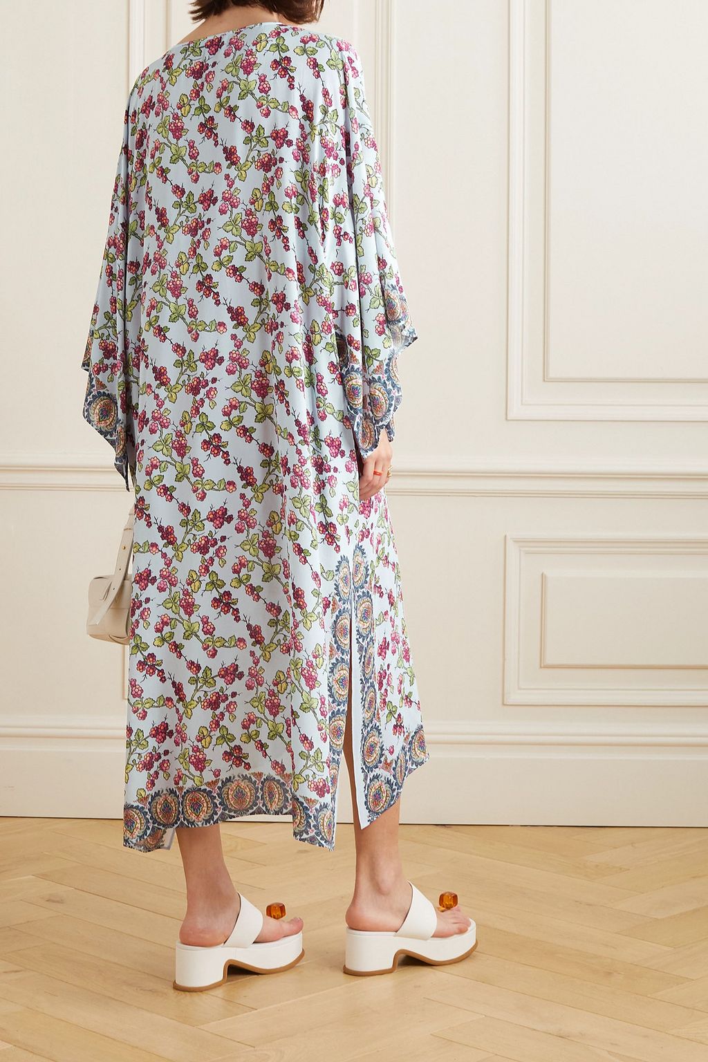 ETRO Printed crepe de chine kaftan