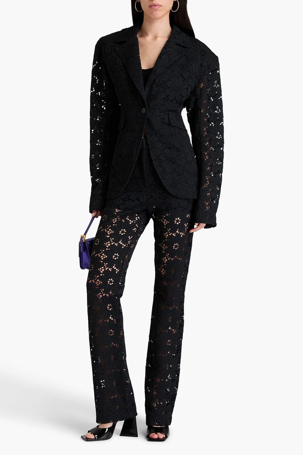 ROTATE BIRGER CHRISTENSEN 코드 레이스 블레이저