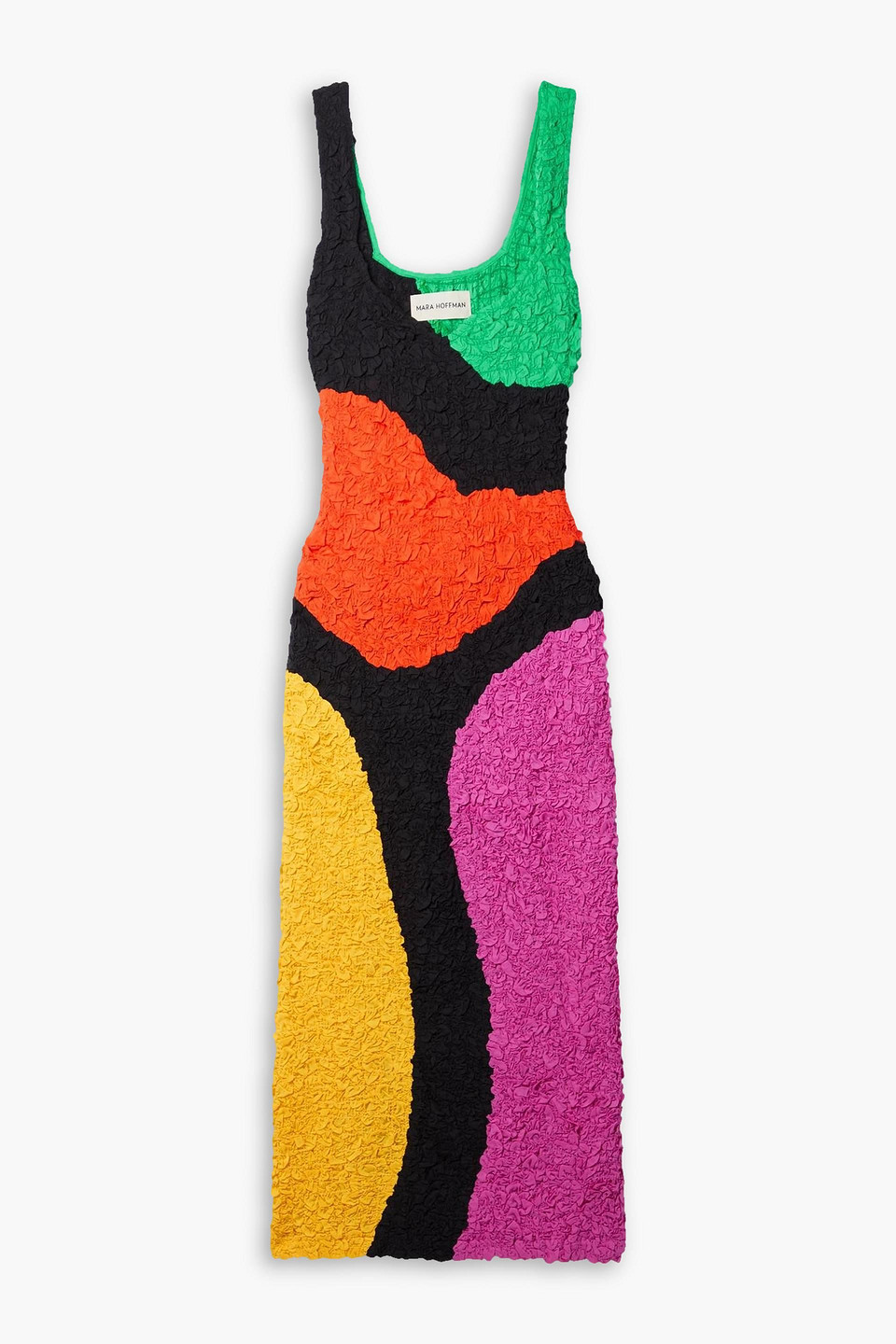 Mara Hoffman Ramona Sleeveless Colorblock Midi Column Dress In Multicolor
