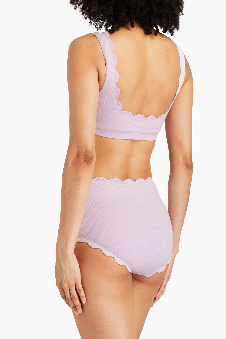 MARYSIA SANTA MONICA REVERSIBLE SCALLOPED SEERSUCKER BIKINI BRIEFS