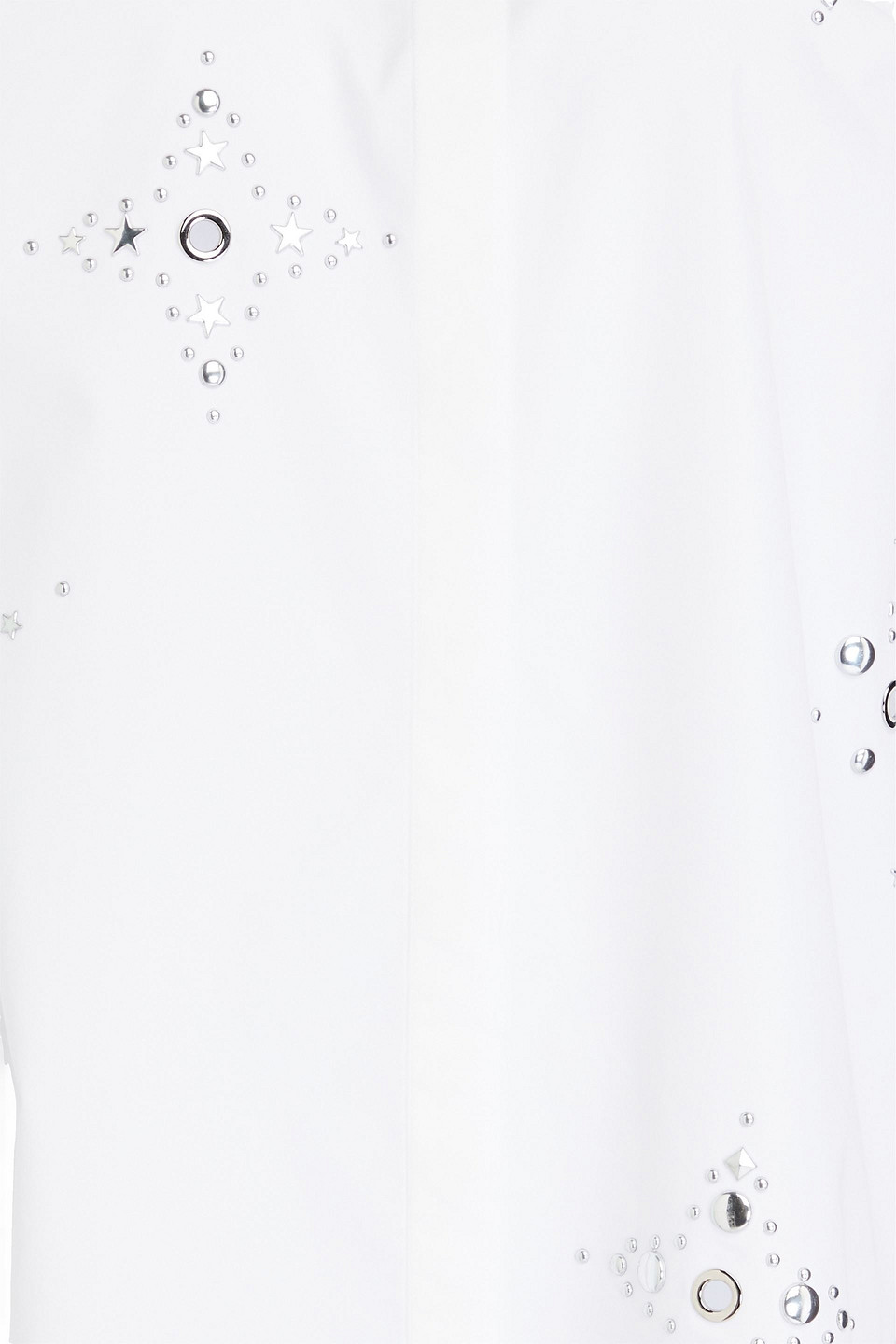 3.1 Phillip Lim Liberty Embellished Cotton-blend Poplin Shirt In White