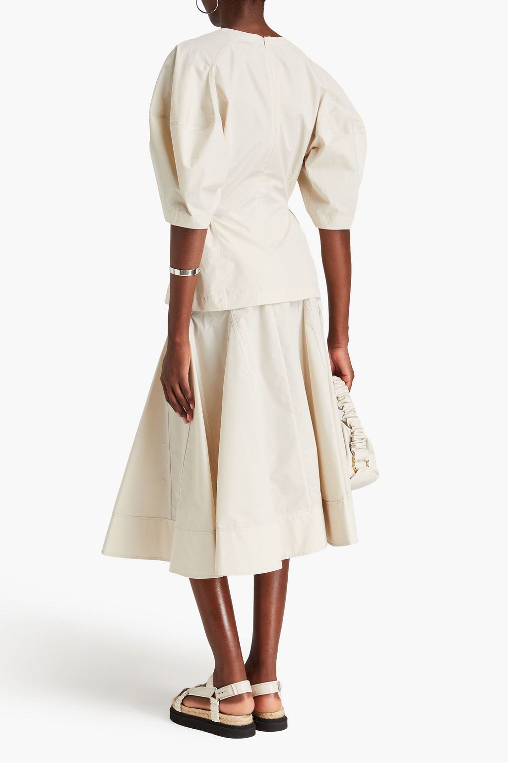 3.1 PHILLIP LIM بلوزة من البوبلين ومزيج من القطن