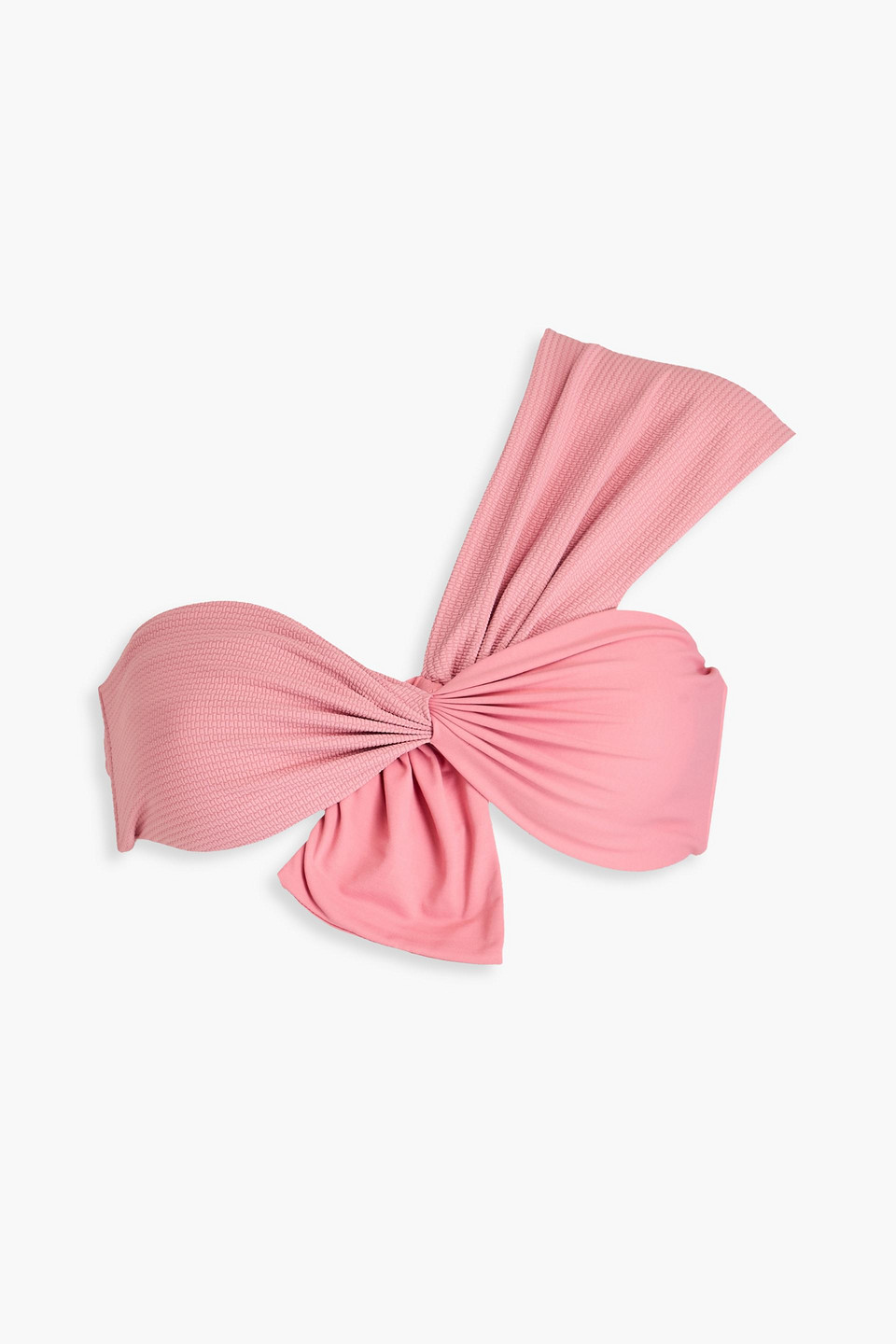 Marysia Venice Gathered One-shoulder Bikini Top In Antique Rose