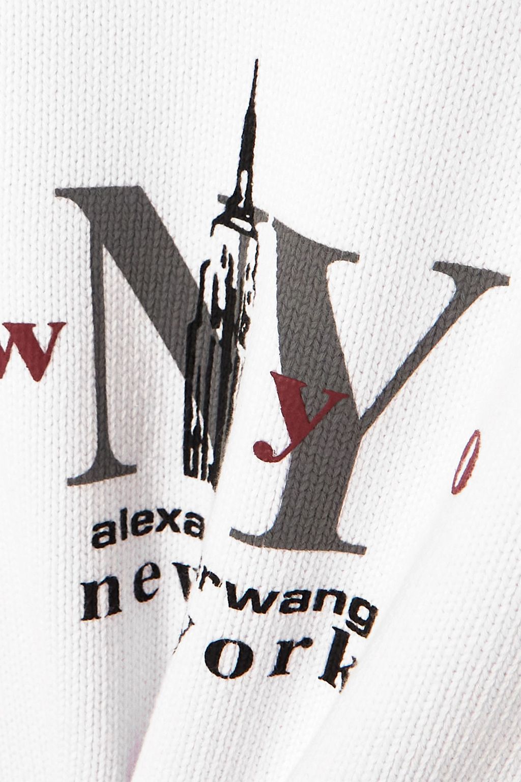 ALEXANDER WANG سويت شيرت من القطن بطبعات