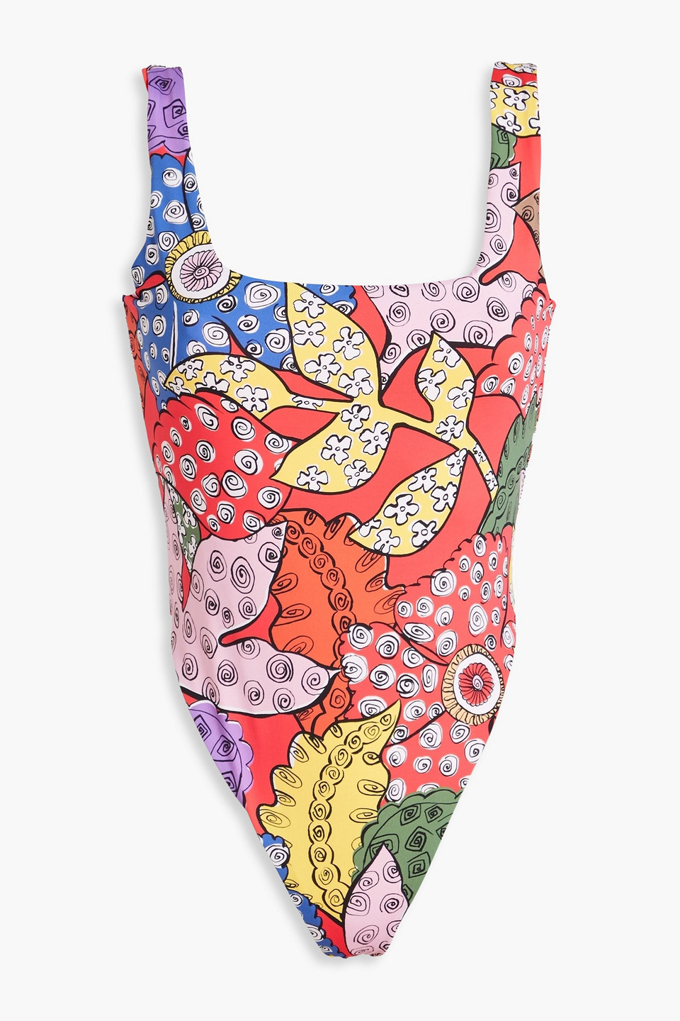 【MARA HOFFMAN】idalia プリント swimsuit Mara Hoffman Idalia Printed Swimsuit In Red | ModeSens