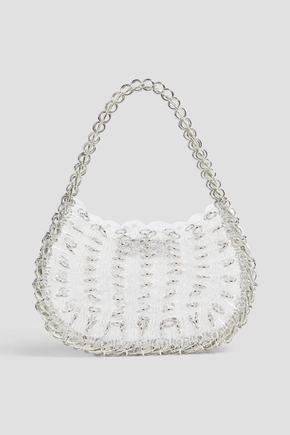 Rabanne Chainmail Tote In White