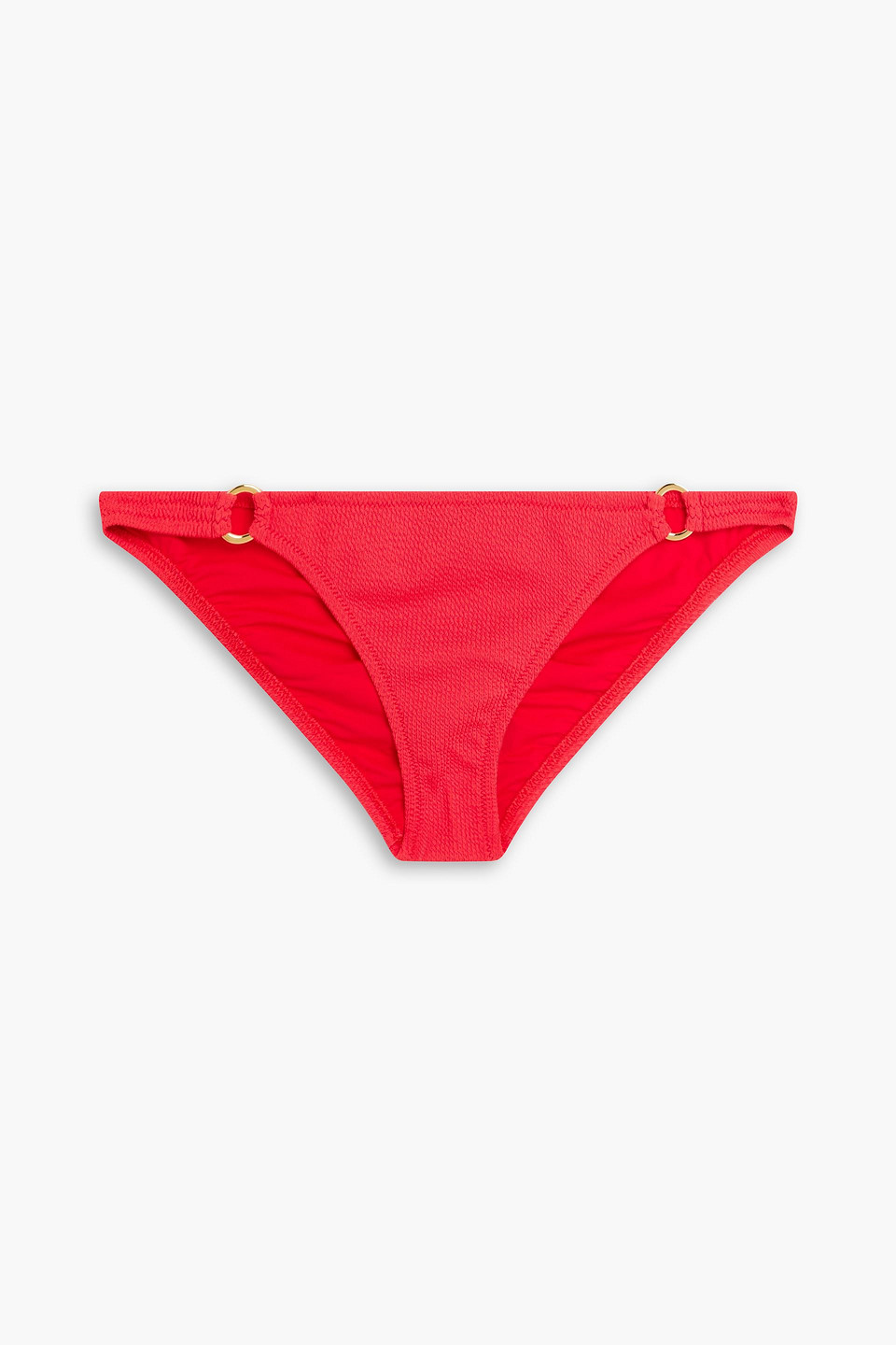 Melissa Odabash Bari Ribbed Bikini Briefs In Tomato Red