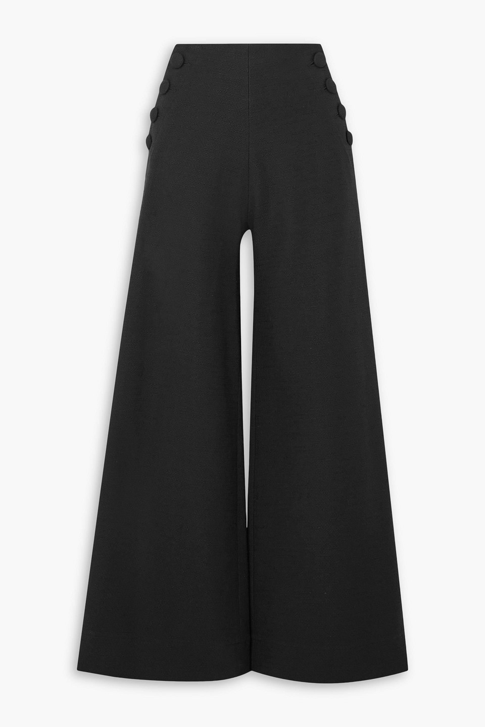 Lisa Marie Fernandez Sailor Cotton-blend Trousers In Black