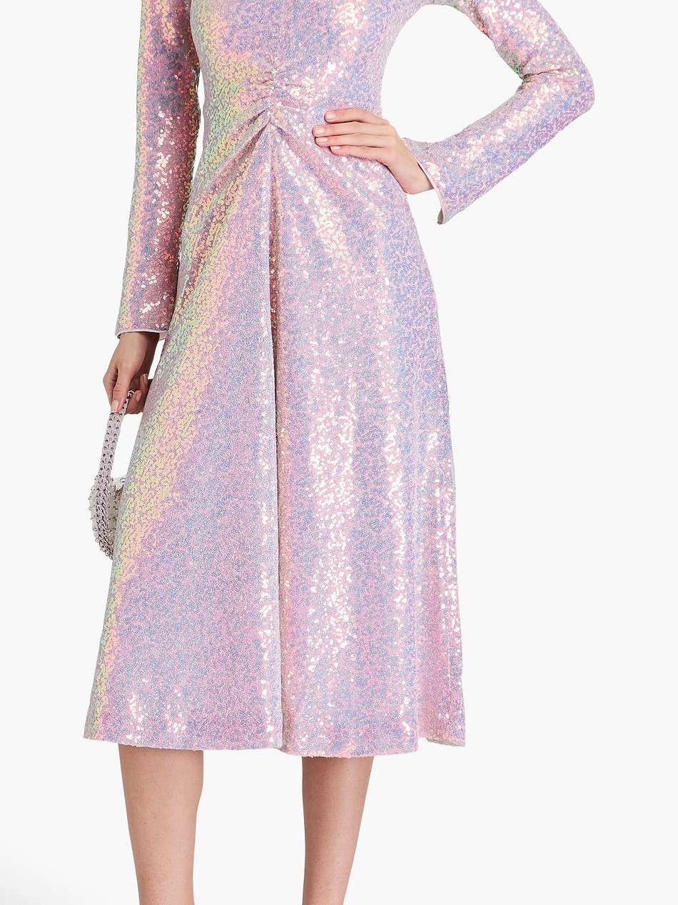sierra sequined stretch-tulle midi dress