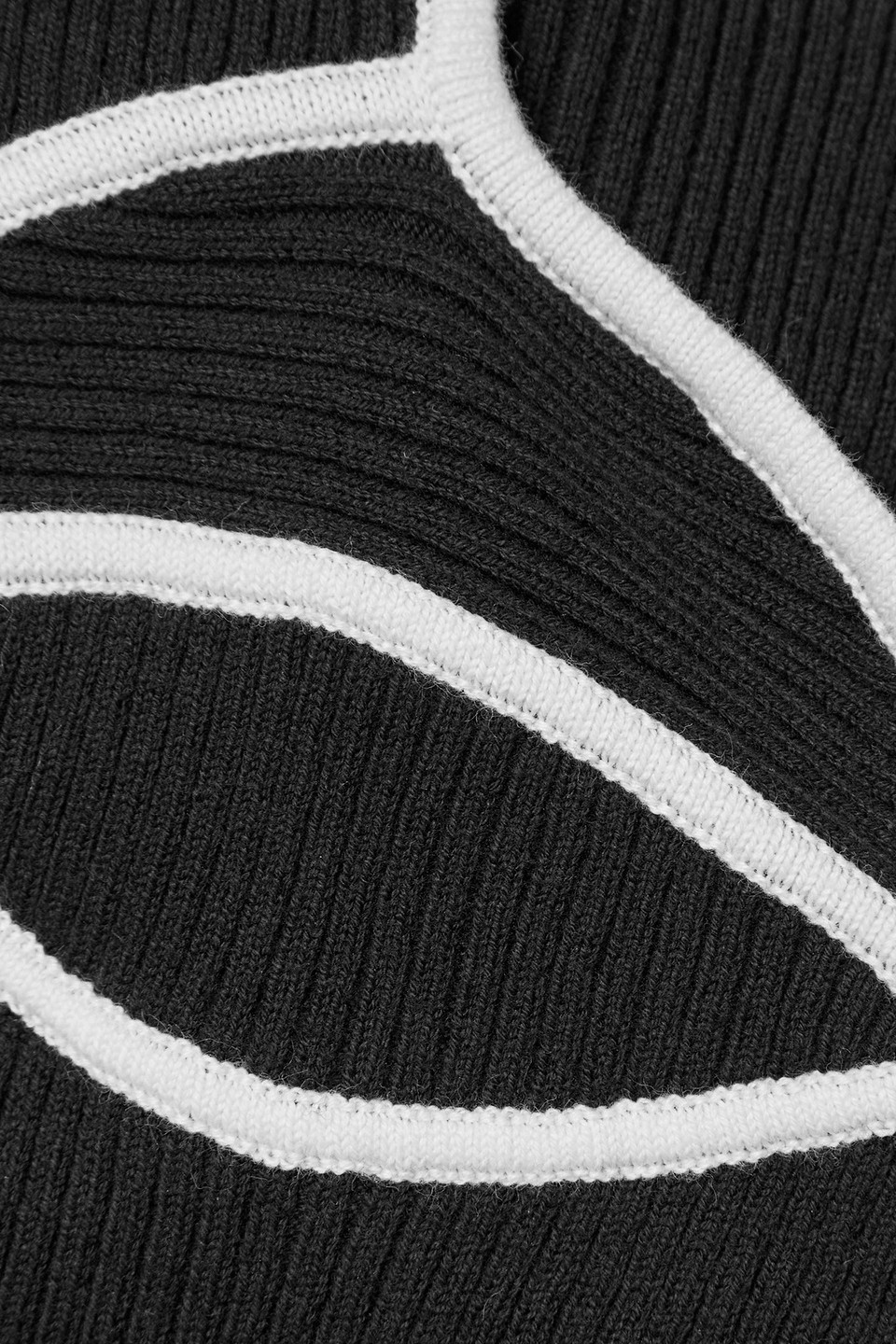 MARA HOFFMAN RIBBED COTTON-BLEND SWEATER