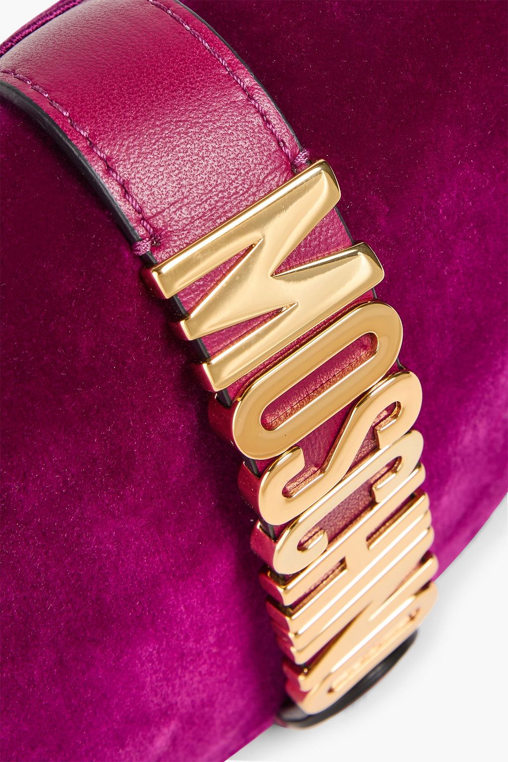 MOSCHINO Velvet shoulder bag