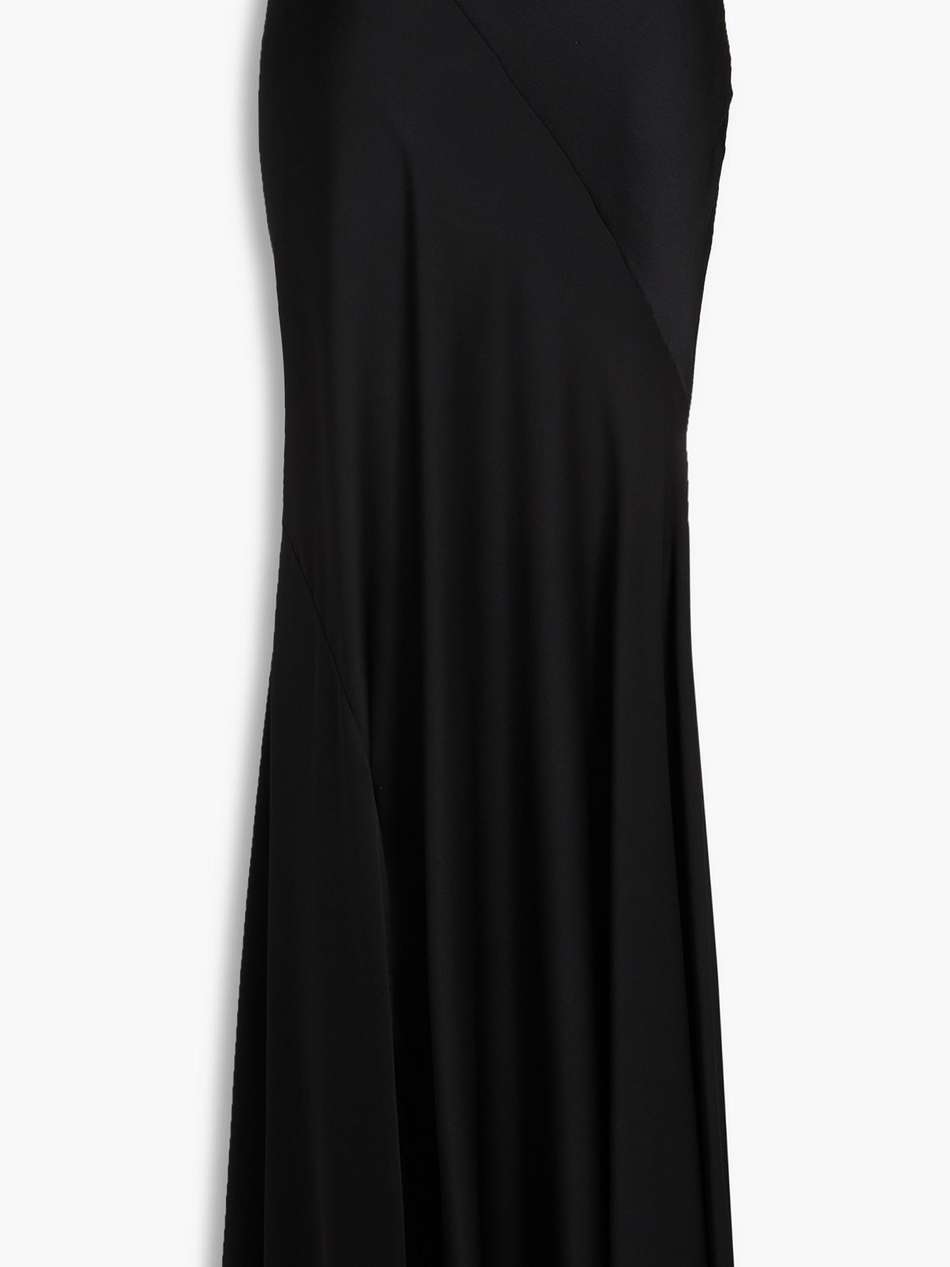 satin-crepe maxi skirt