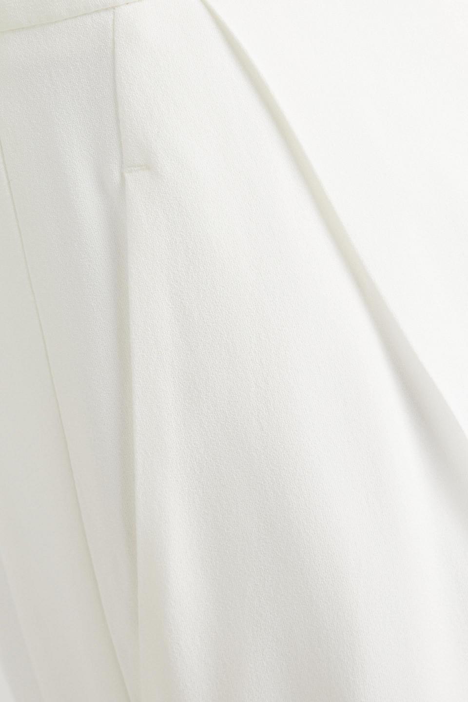 Alberta Ferretti High-waist Plain Trousers In White