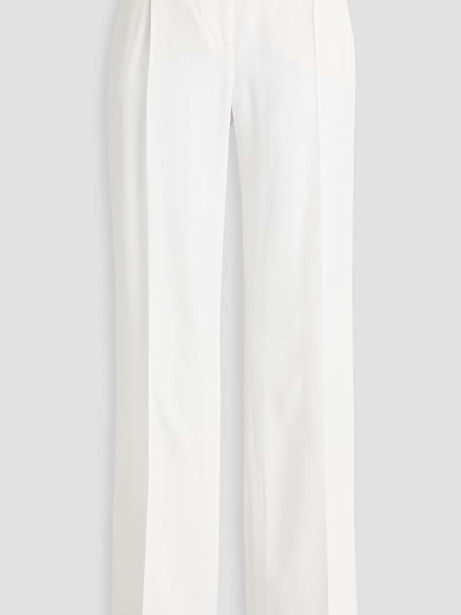crepe straight-leg pants
