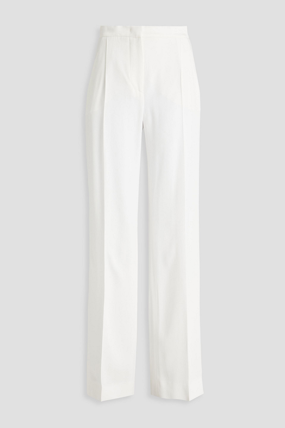 Alberta Ferretti High-waist Plain Trousers In White