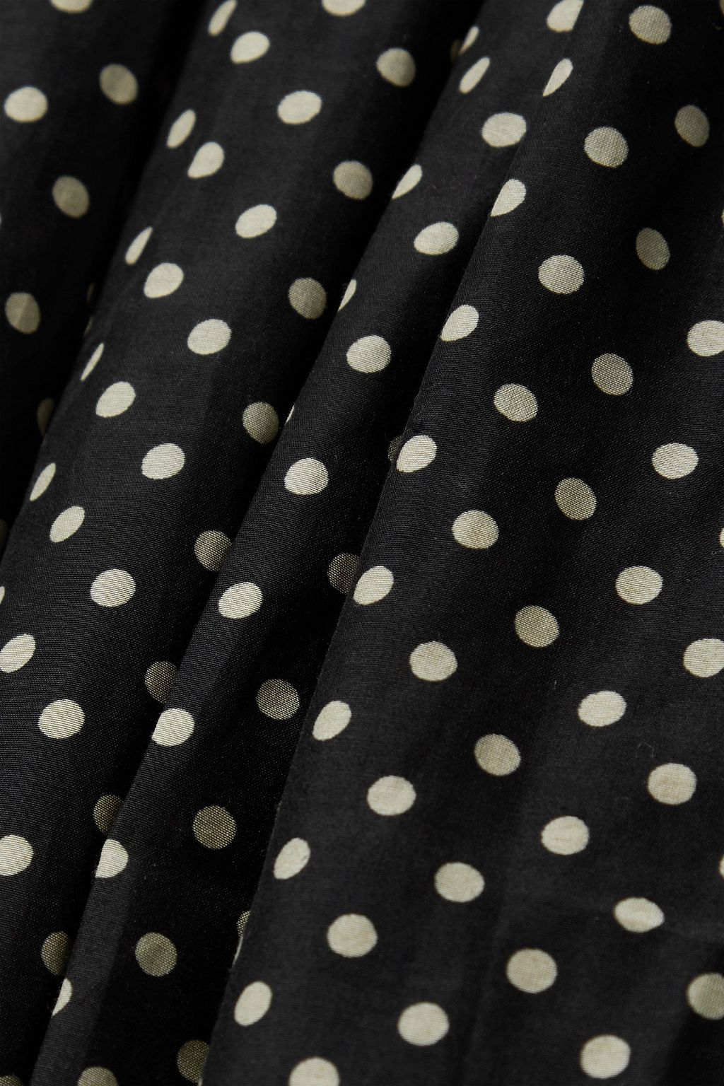 MATTEAU Polka-dot cotton and silk-blend voile mini dress