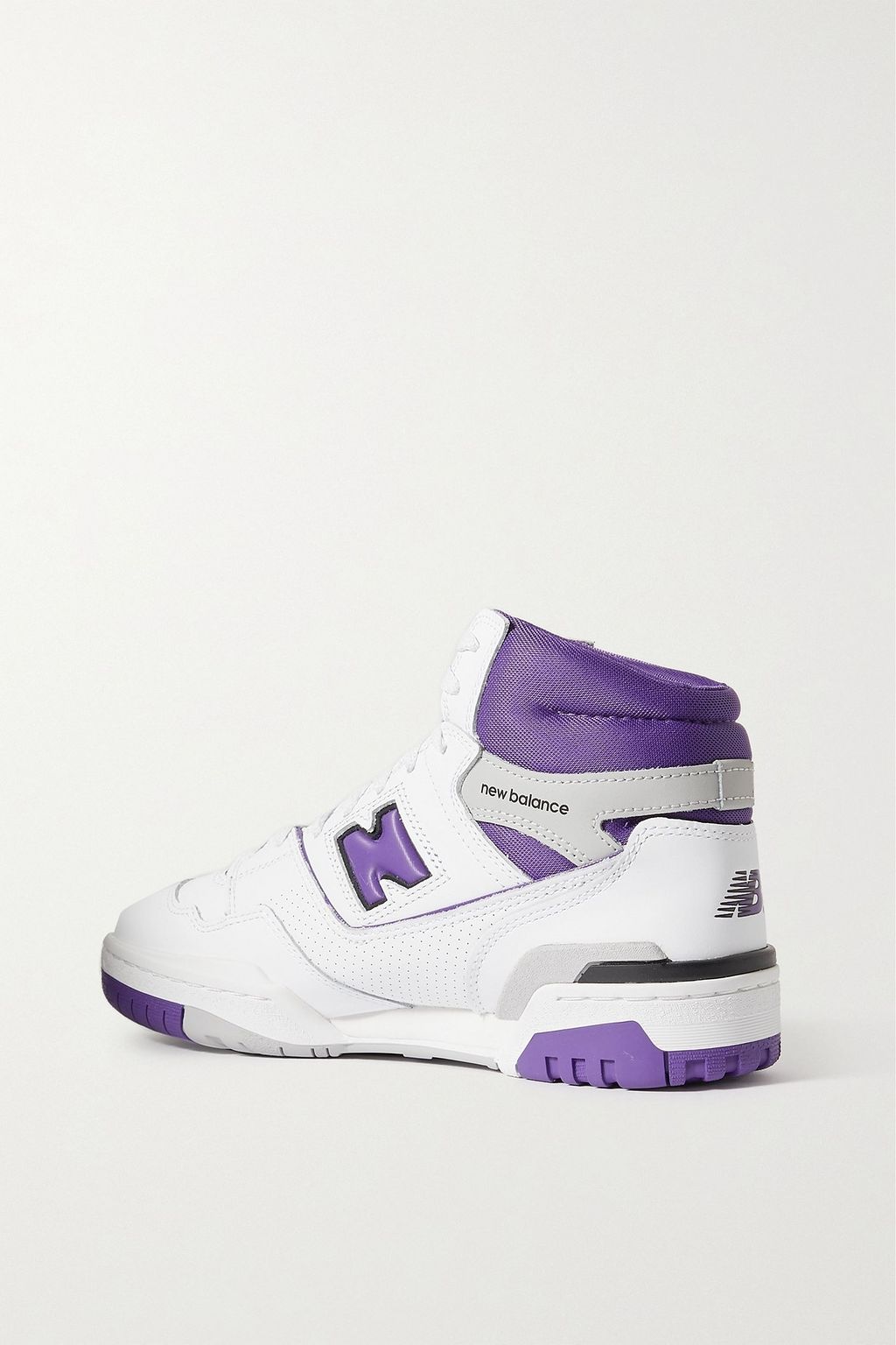 NEW BALANCE حذاء سنيكرز 650 بطول فوق الكاحل من الشبك والجلد المثقوب