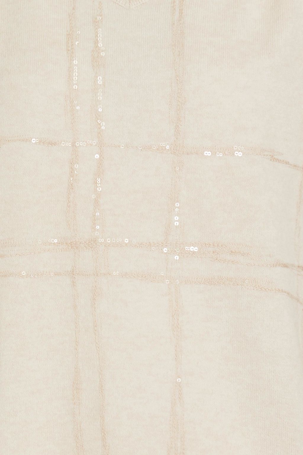 BRUNELLO CUCINELLI Embellished wool, cashmere and silk-blend sweater