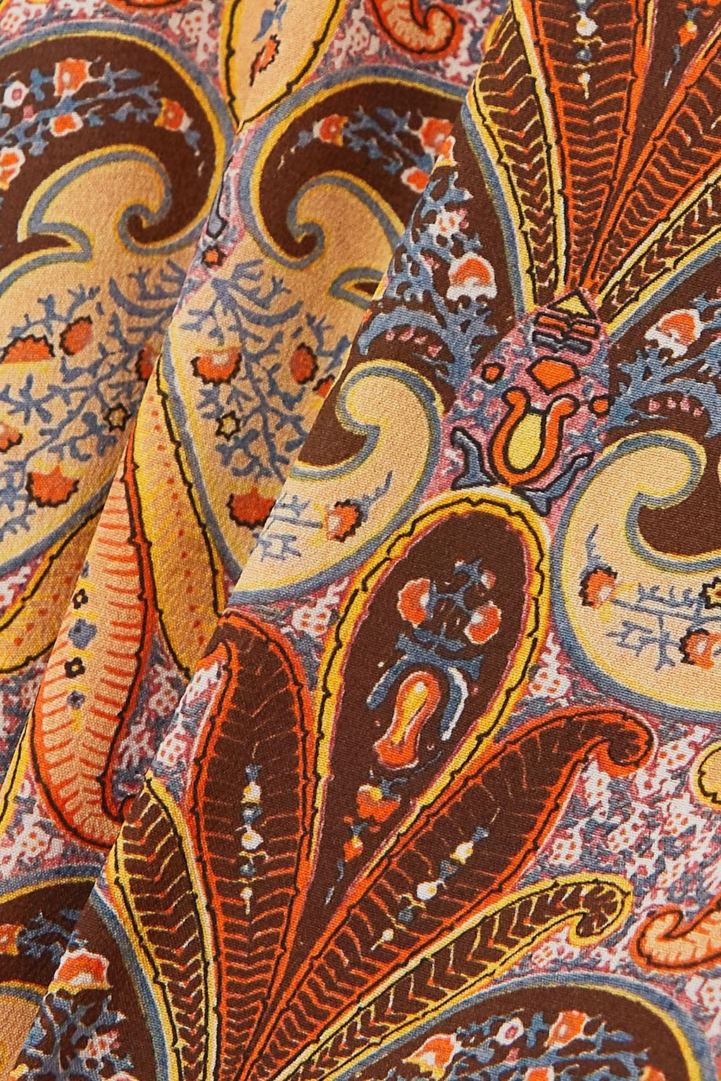 ETRO Printed silk-crepe shirt