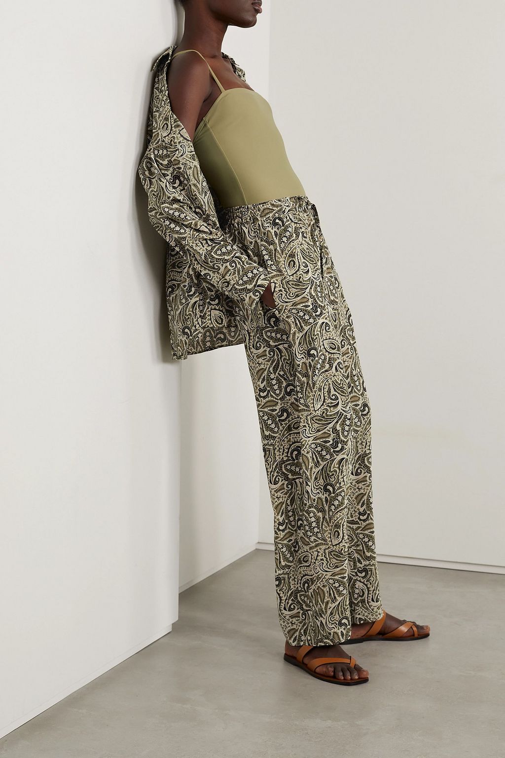 MATTEAU Printed silk crepe de chine shirt